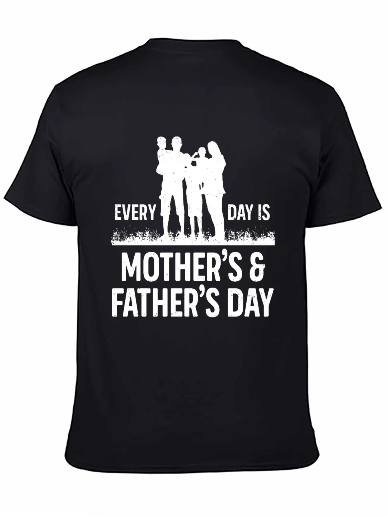 Camiseta Negra D¨ªa de la Madre y del Padre
