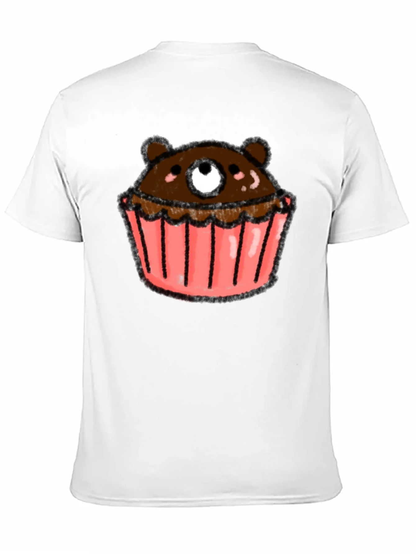 Rebbecca Bear Cupcake Graphic Tee - Black Cotton T-Shirt