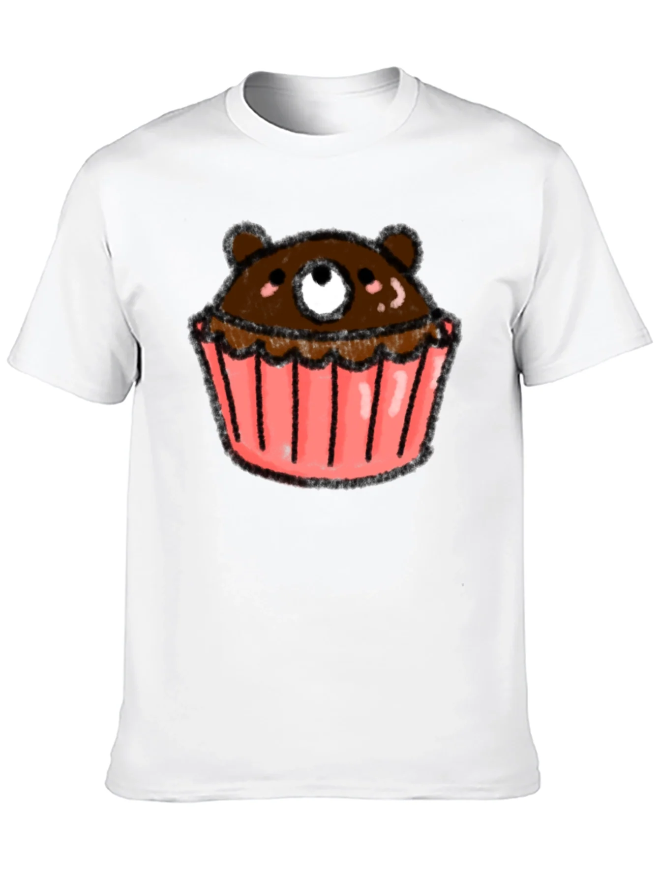 Rebbecca Bear Cupcake Graphic Tee - Black Cotton T-Shirt