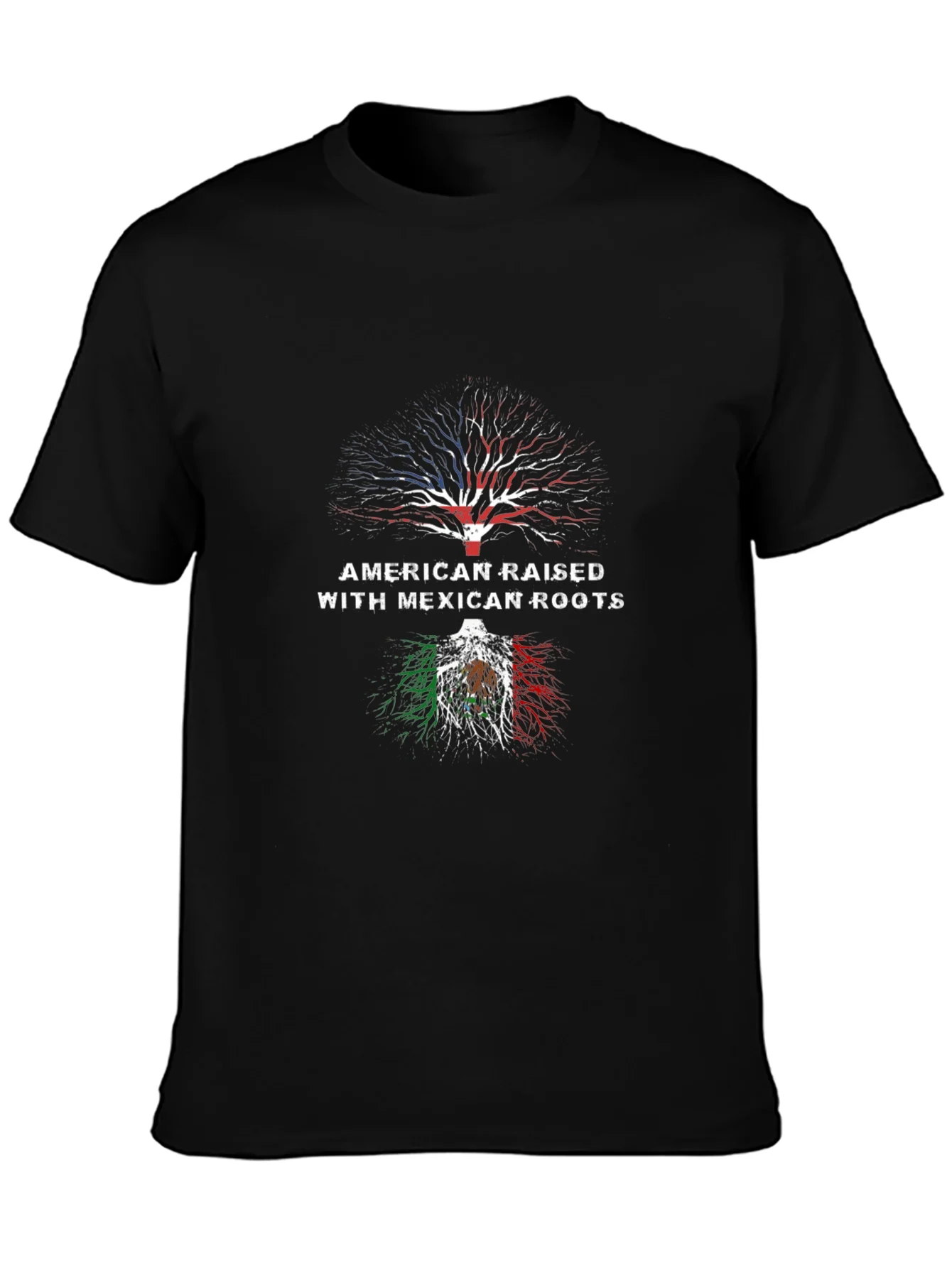 Camiseta Hombre Ra¨ªces Americanas y Mexicanas