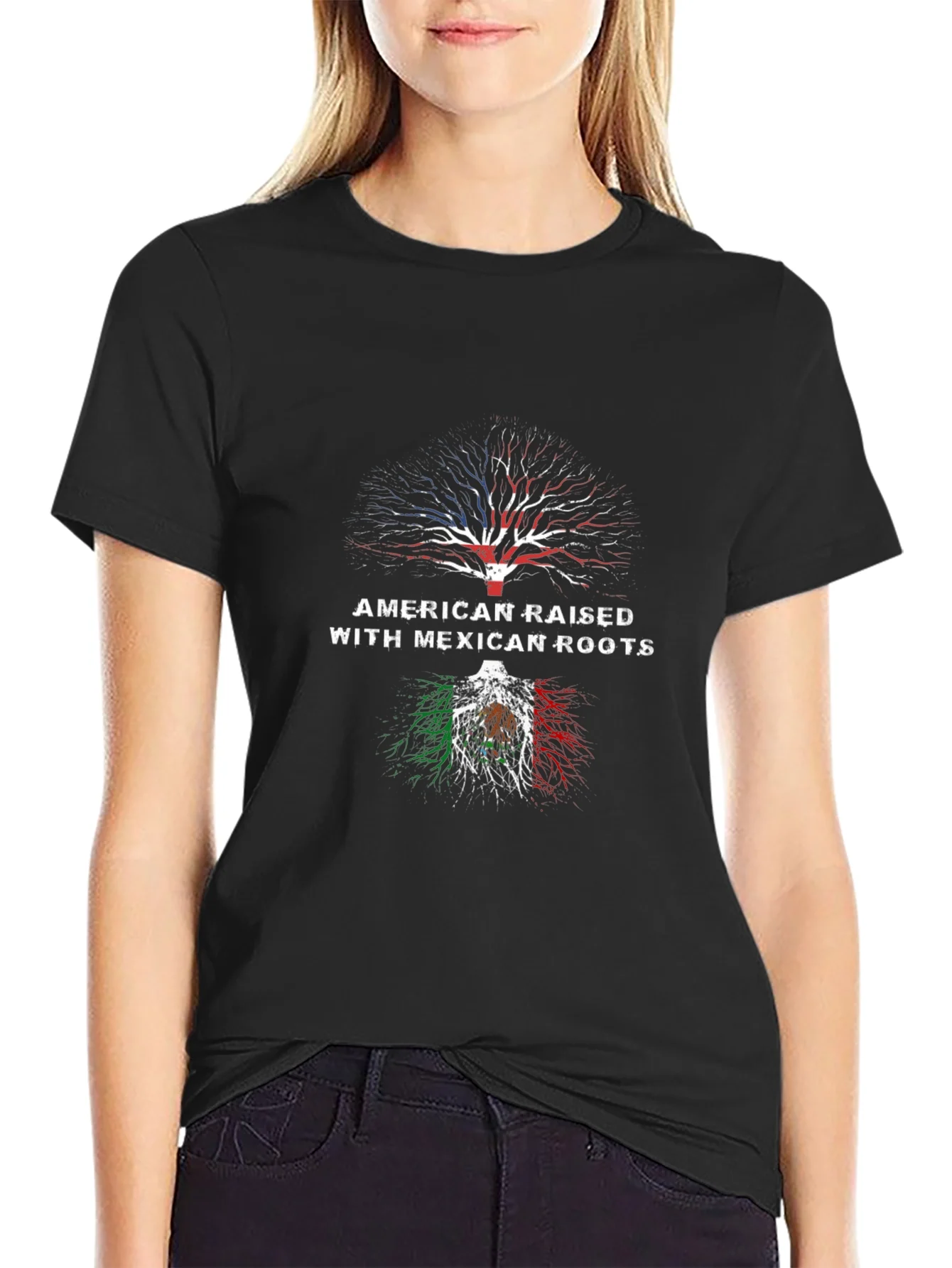 Camiseta Hombre Ra¨ªces Americanas y Mexicanas