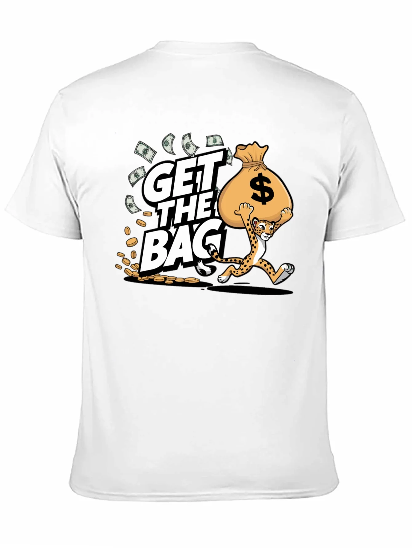 Rebbecca Get the Bag Cheetah Graphic T-Shirt