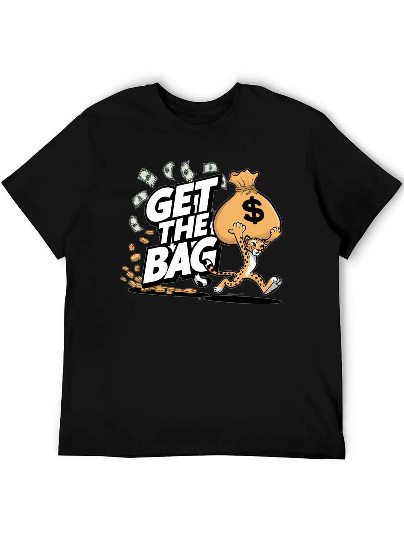 Rebbecca Get the Bag Cheetah Graphic T-Shirt