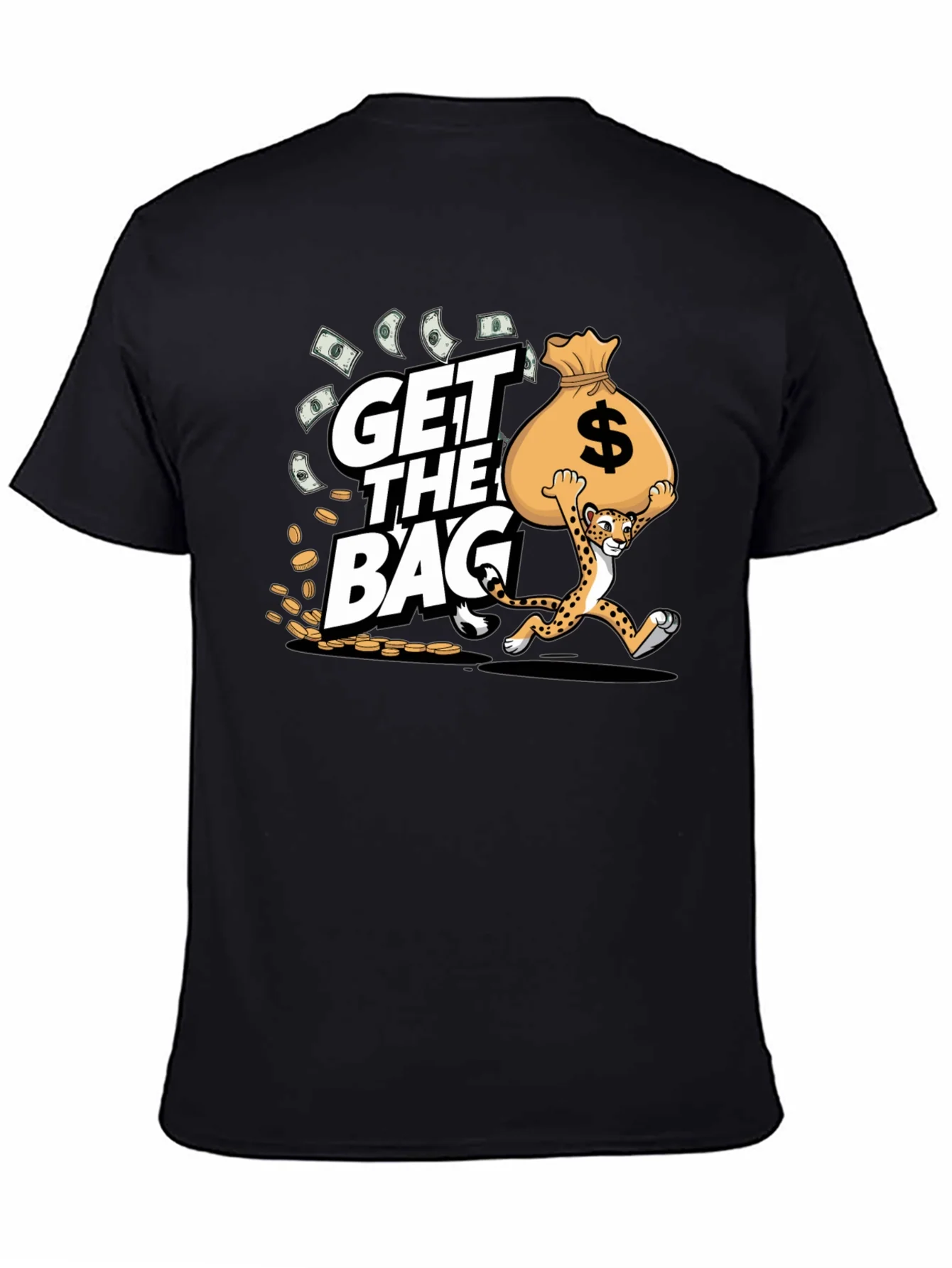 Rebbecca Get the Bag Cheetah Graphic T-Shirt