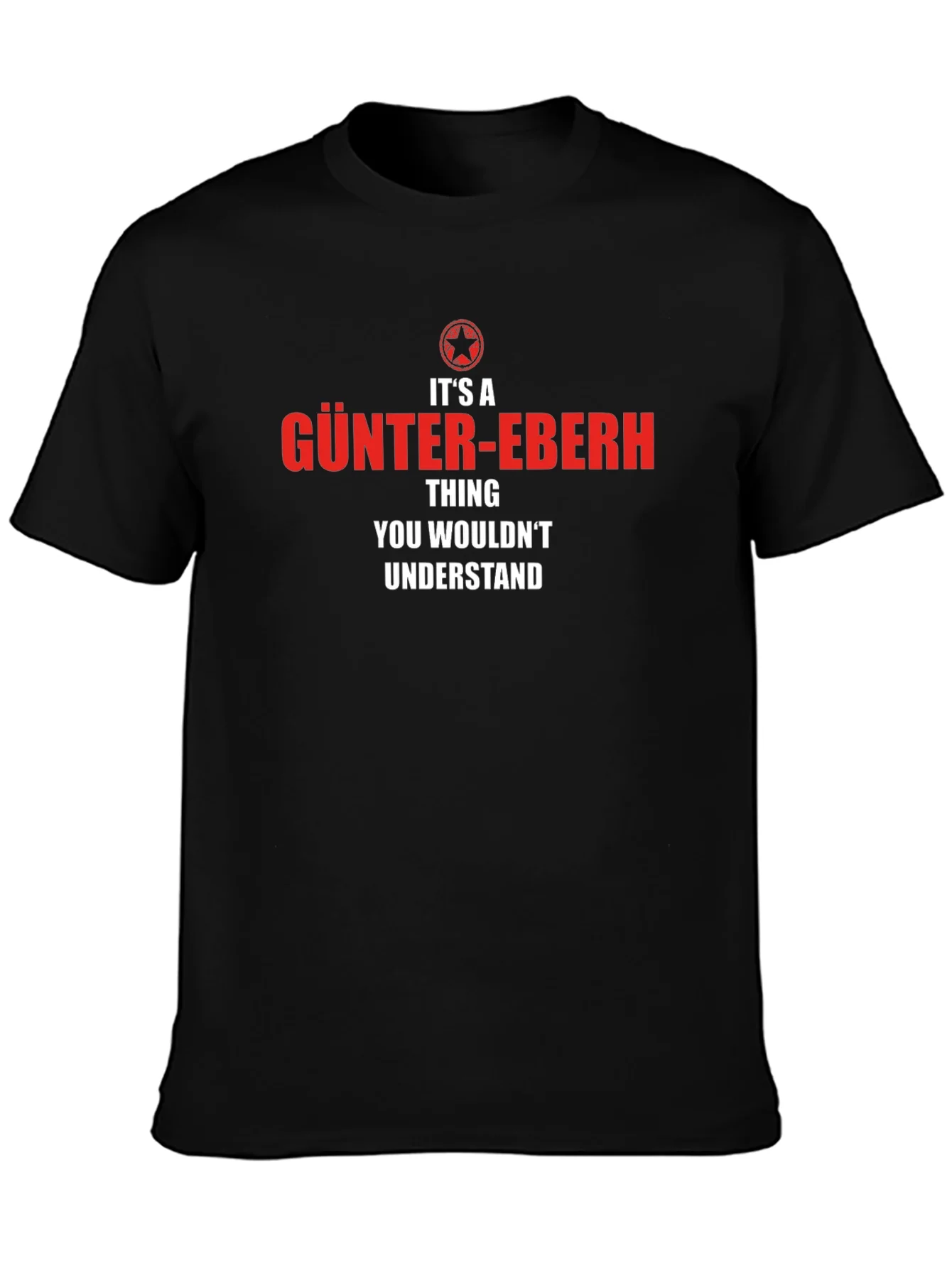 Camiseta Negra: G¨¹NTER-EBERH Algo que no Entender¨ªas