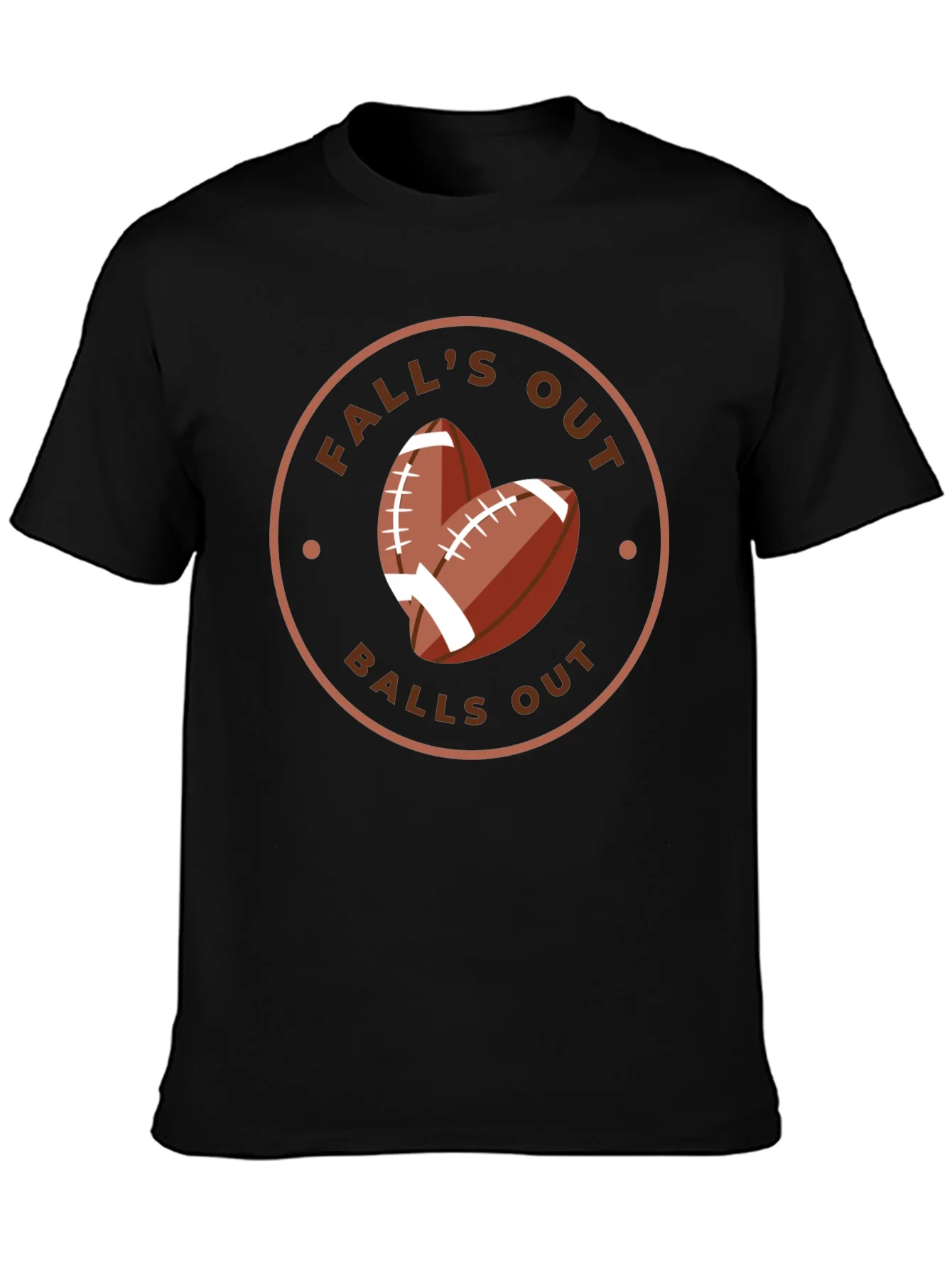 Rebbecca Falls Out Balls Out Football T-Shirt