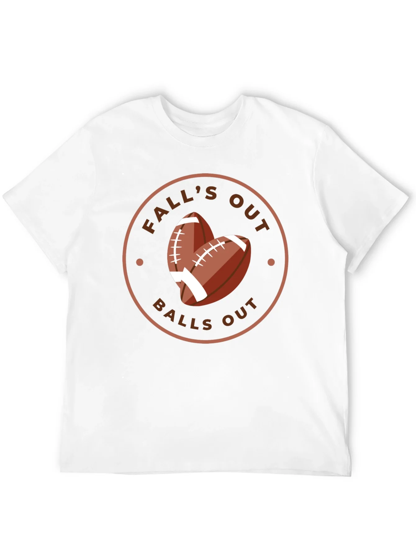 Rebbecca Falls Out Balls Out Football T-Shirt