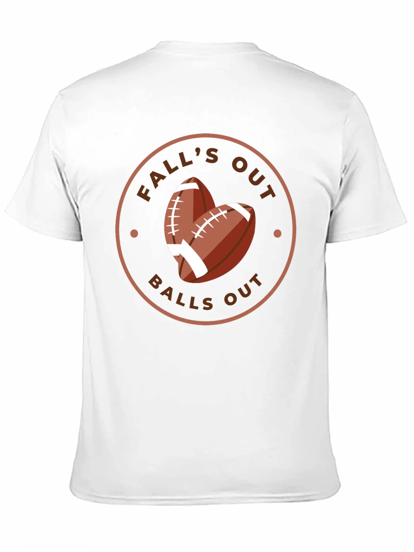 Rebbecca Falls Out Balls Out Football T-Shirt