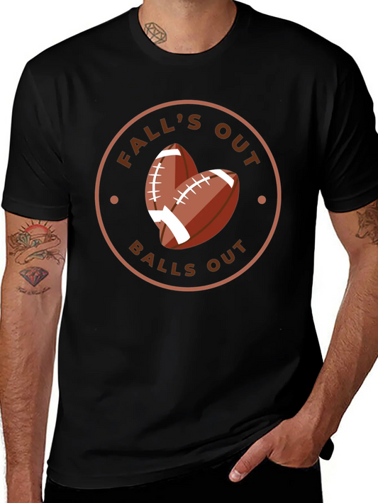 Rebbecca Falls Out Balls Out Football T-Shirt