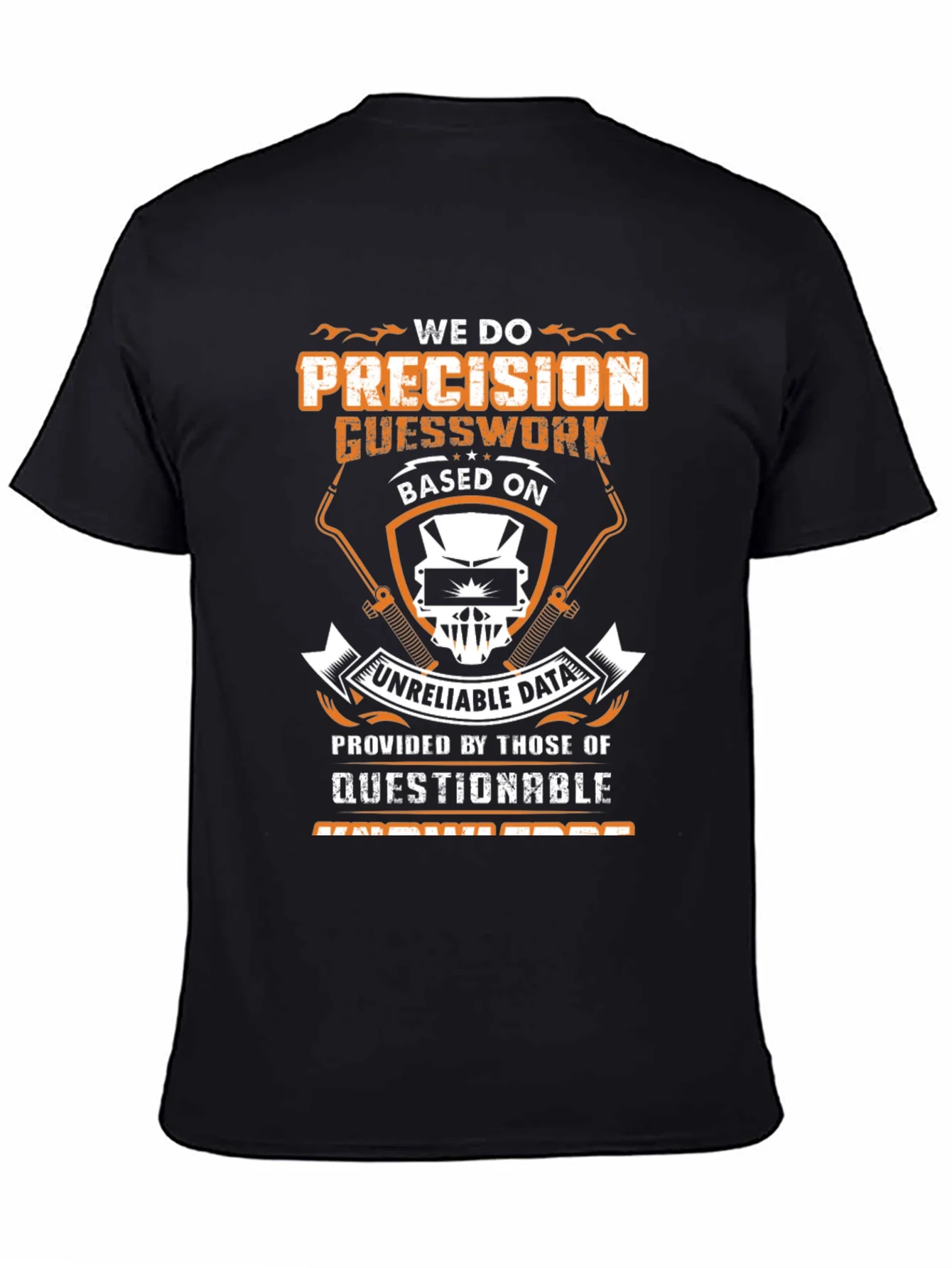 Camiseta Negra con Dise?o Divertido para Soldadores