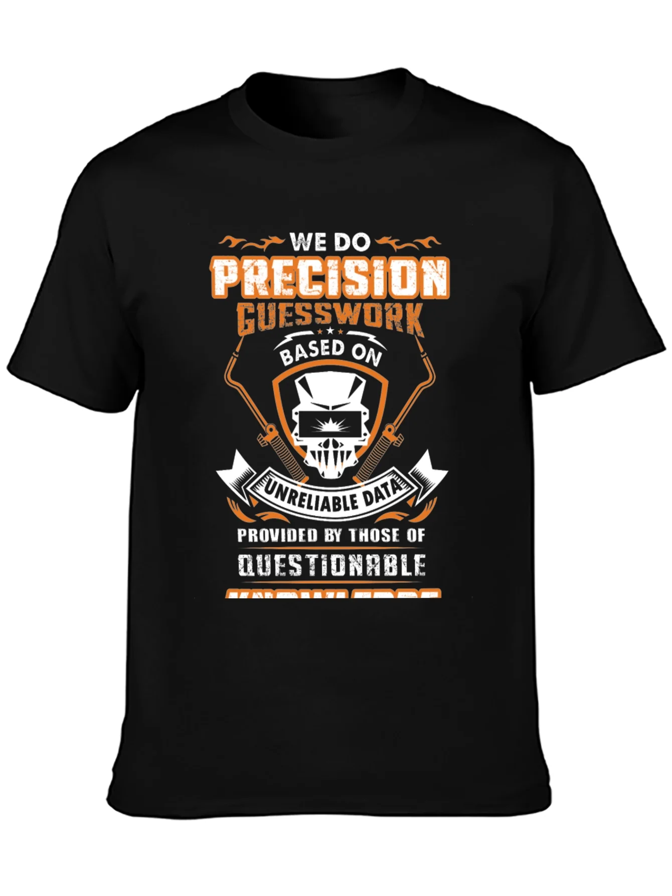 Camiseta Negra con Dise?o Divertido para Soldadores