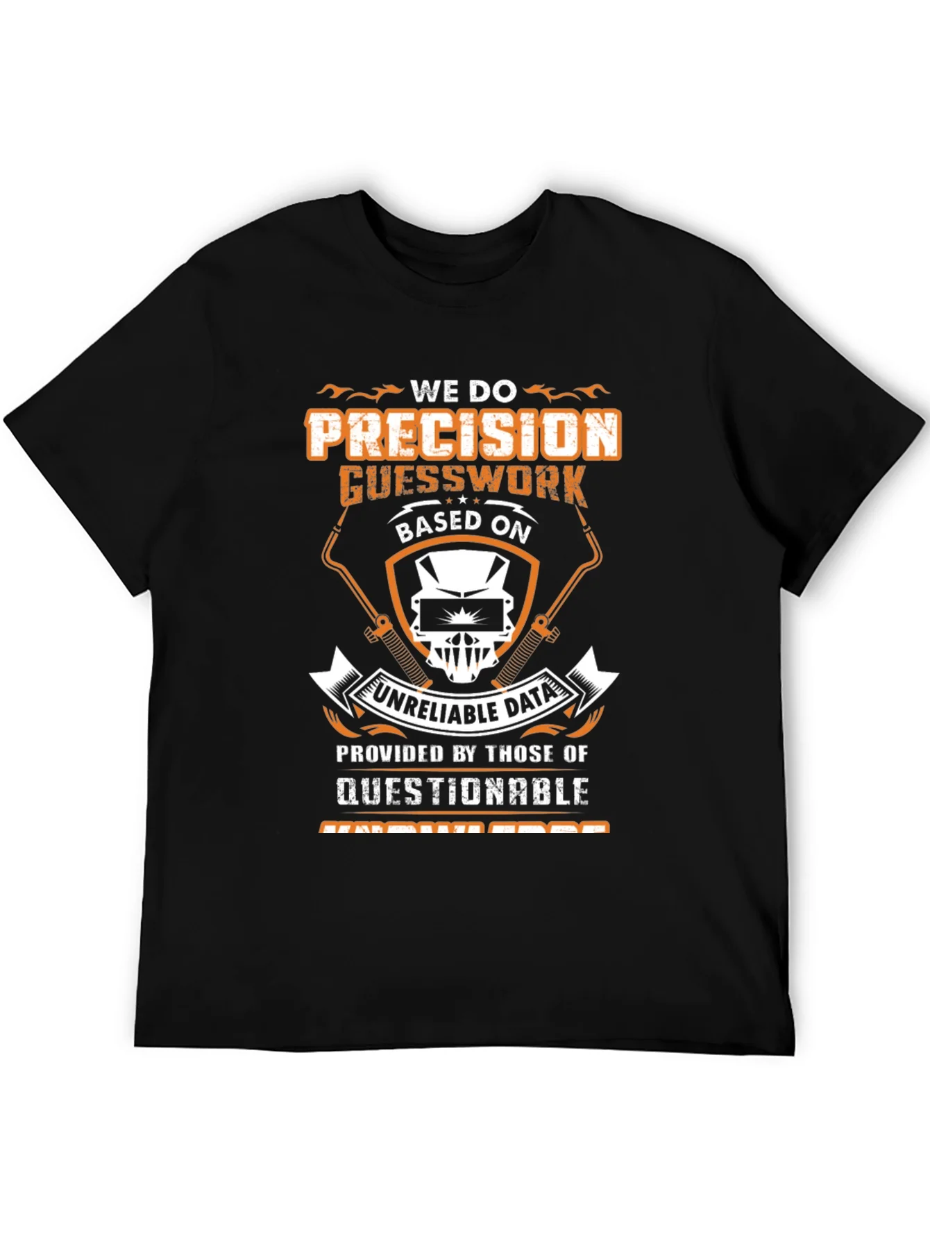 Camiseta Negra con Dise?o Divertido para Soldadores