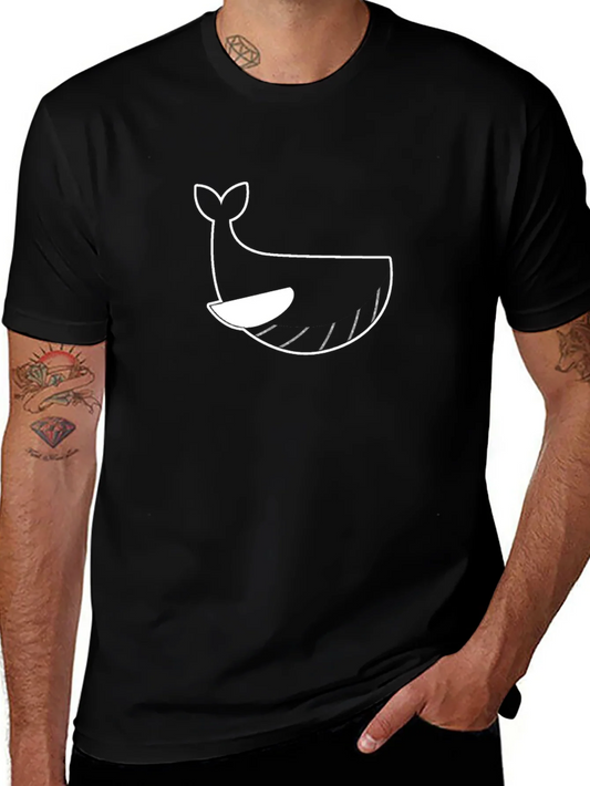 Rebbecca Whale Graphic Black T-Shirt - Stylish & Comfortable