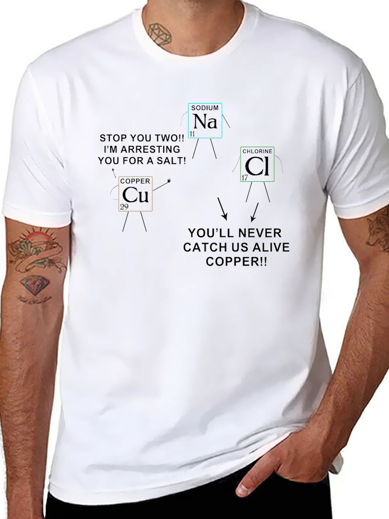 Rebbecca Chemistry Pun T-Shirt - Periodic Table Humor