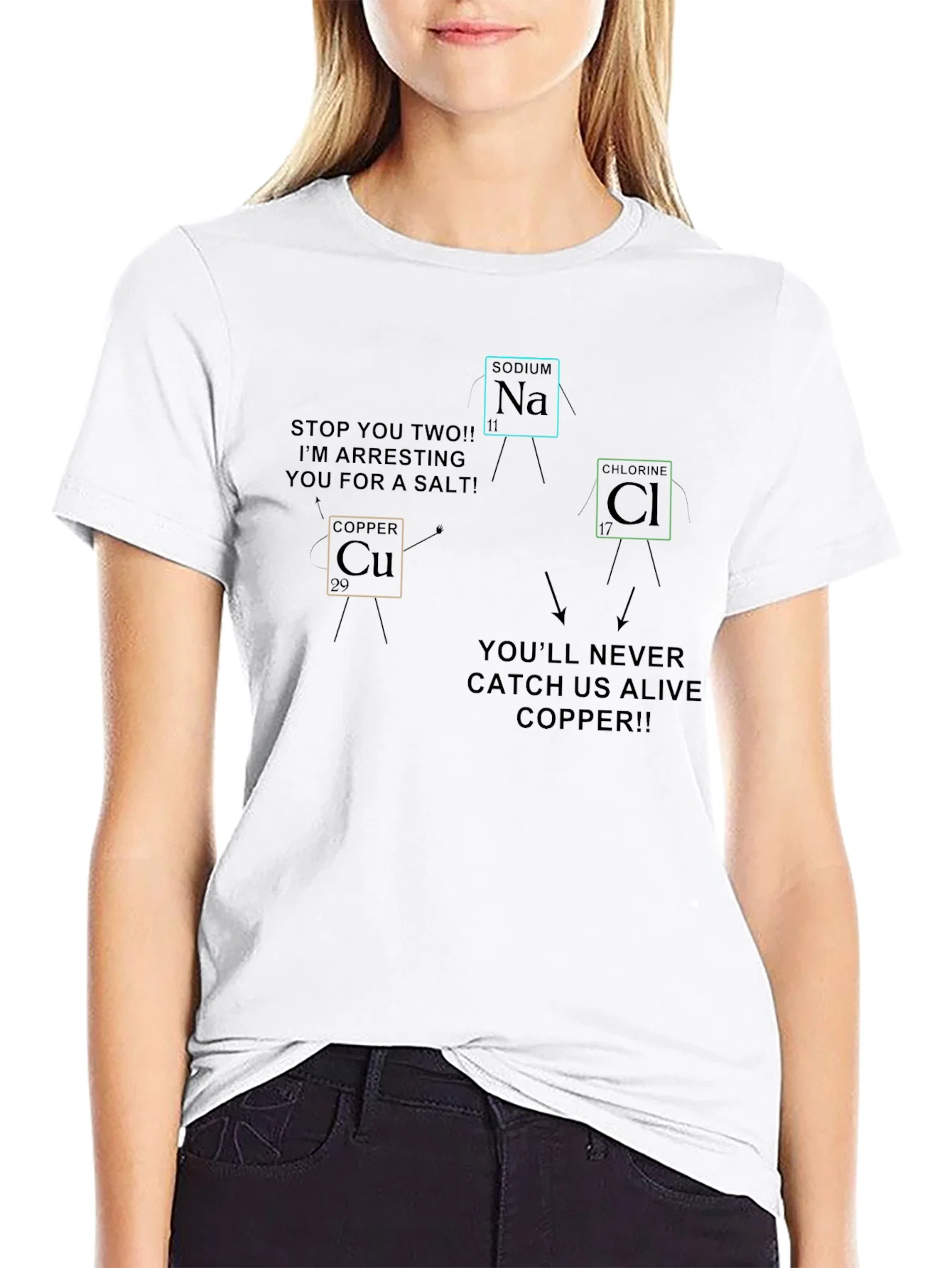 Rebbecca Chemistry Pun T-Shirt - Periodic Table Humor