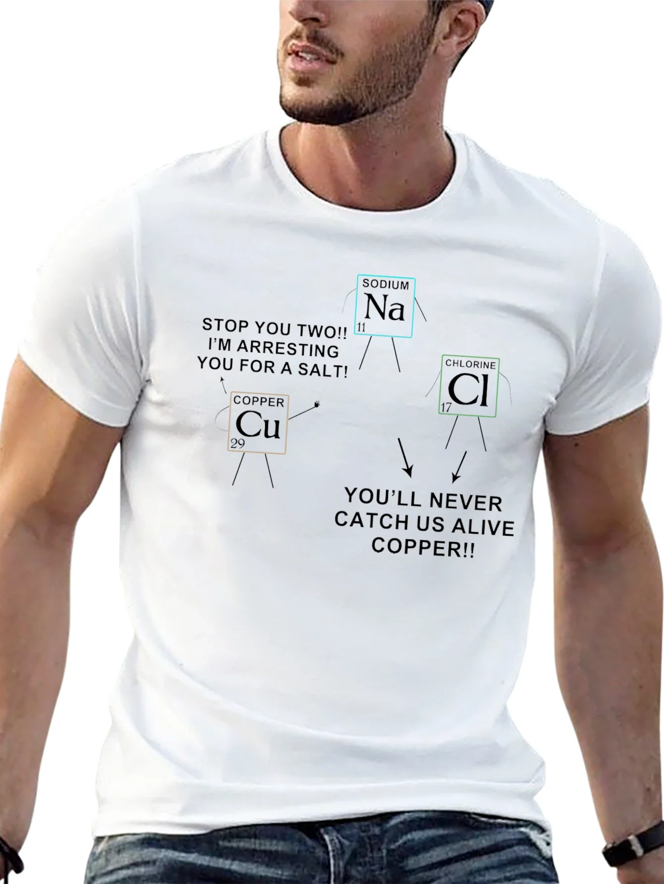 Rebbecca Chemistry Pun T-Shirt - Periodic Table Humor