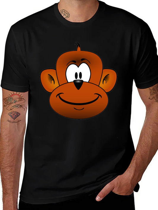 Rebbecca Cartoon Monkey Graphic Tee - Fun Novelty T-Shirt