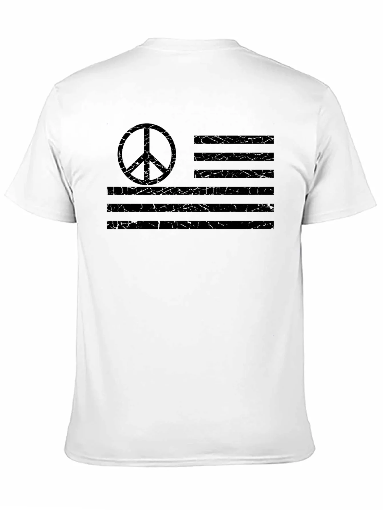 Rebbecca Peace Flag Graphic T-Shirt - Black