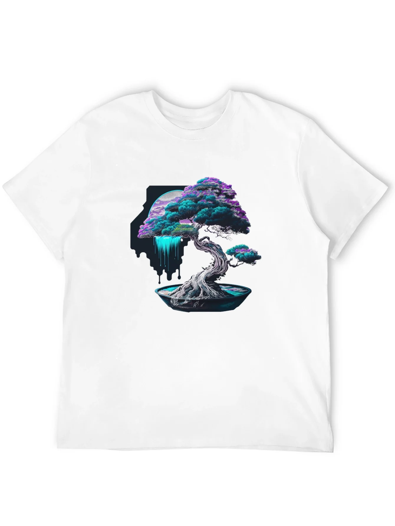Rebbecca Neon Bonsai Tree Graphic Tee - Modern Streetwear