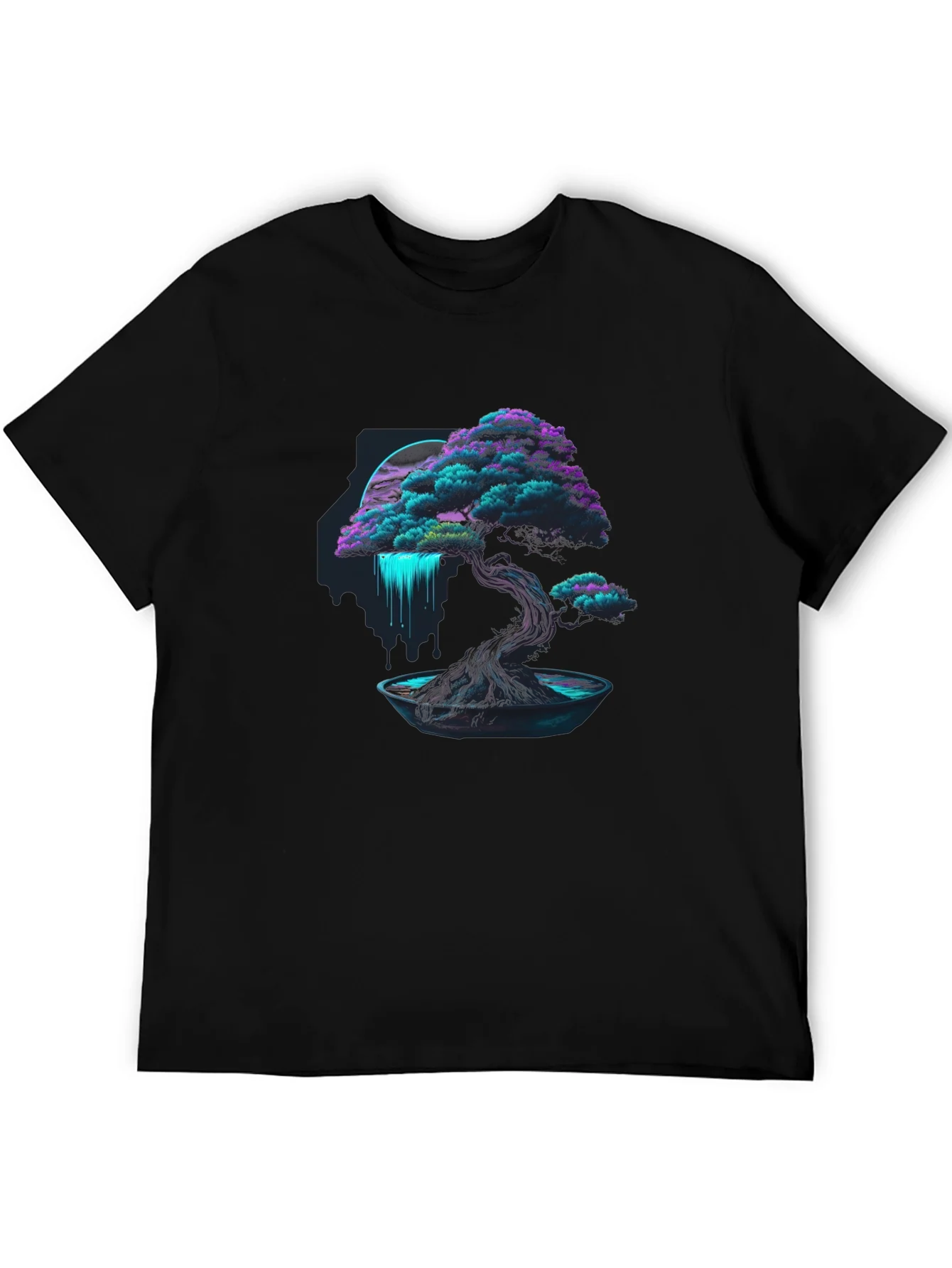 Rebbecca Neon Bonsai Tree Graphic Tee - Modern Streetwear