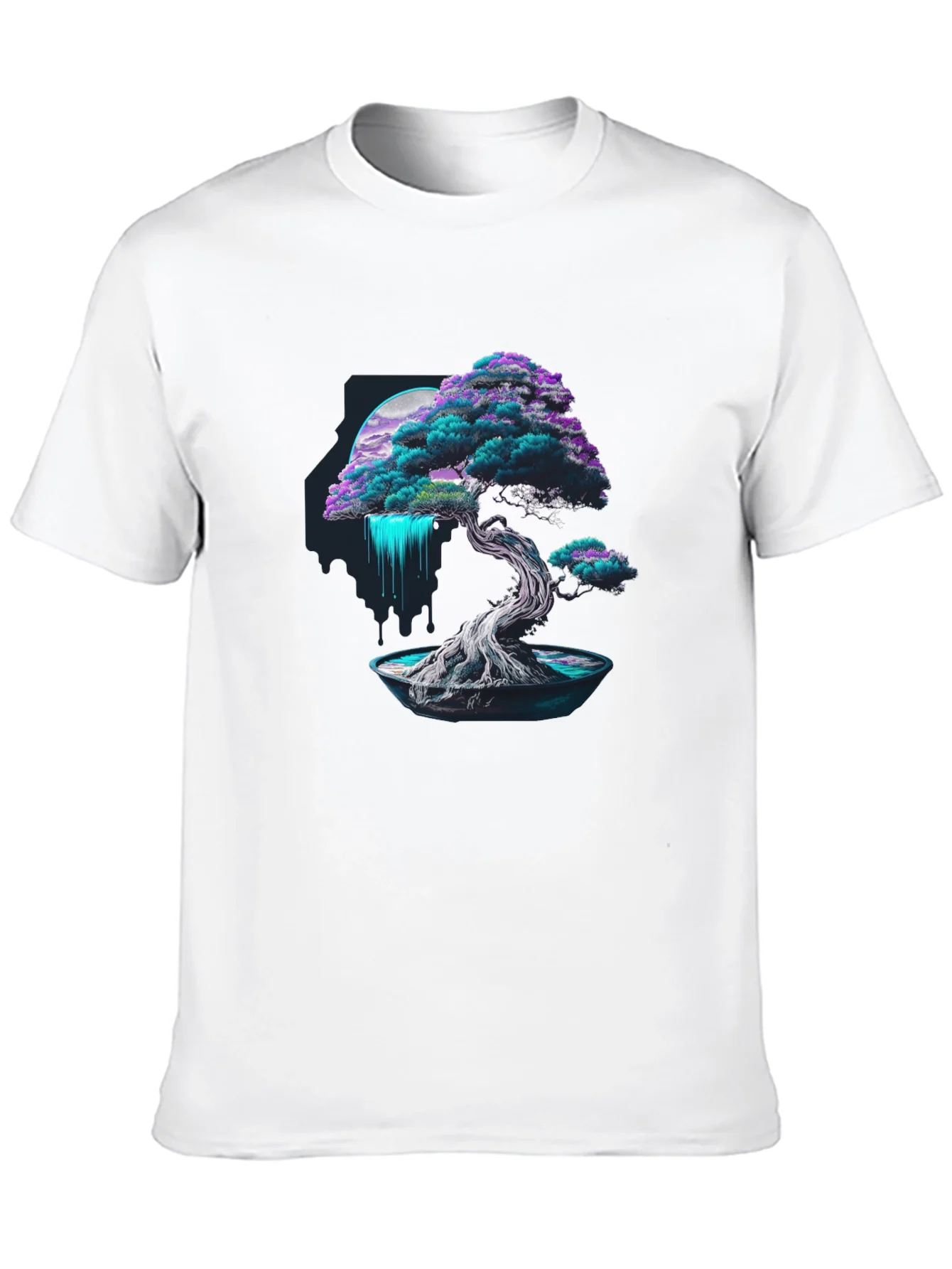Rebbecca Neon Bonsai Tree Graphic Tee - Modern Streetwear
