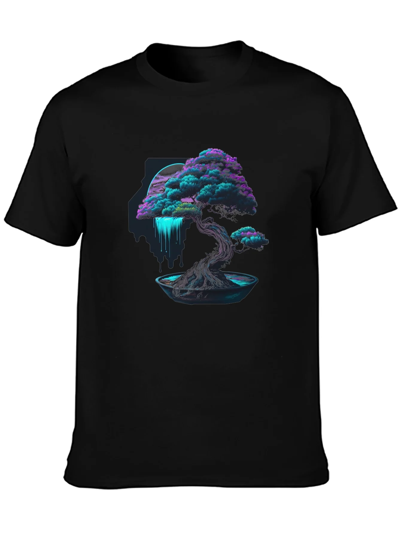 Rebbecca Neon Bonsai Tree Graphic Tee - Modern Streetwear