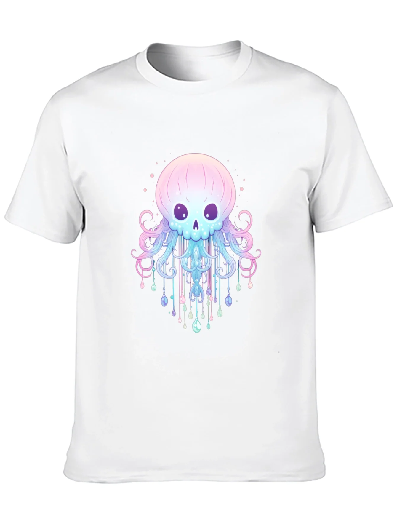Camiseta Negra con Dise?o de Medusa Esquel¨¦tica