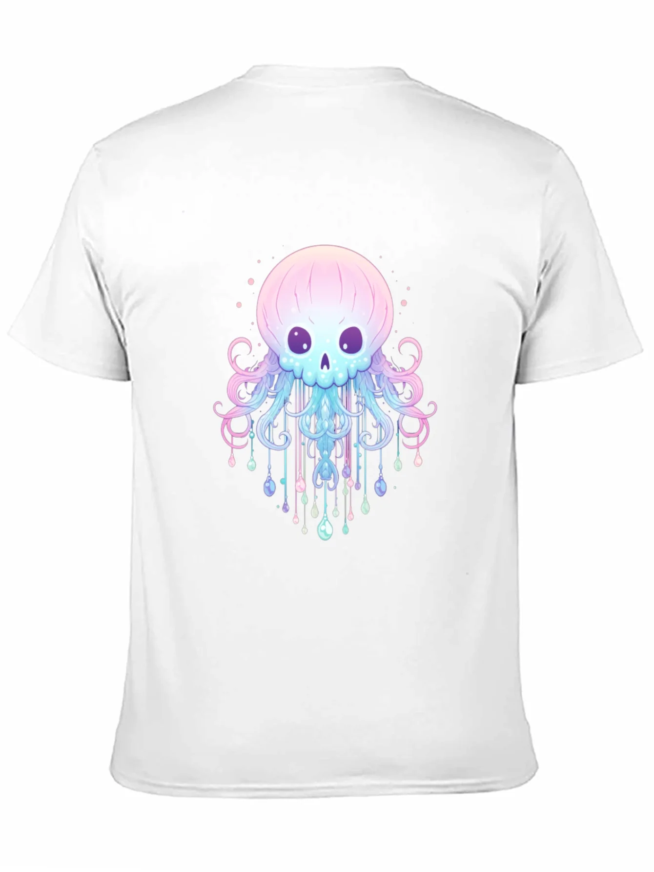 Camiseta Negra con Dise?o de Medusa Esquel¨¦tica