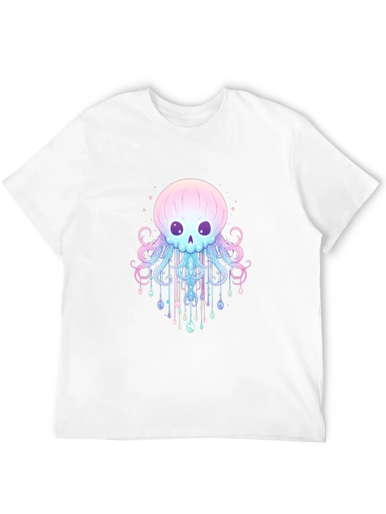Camiseta Negra con Dise?o de Medusa Esquel¨¦tica