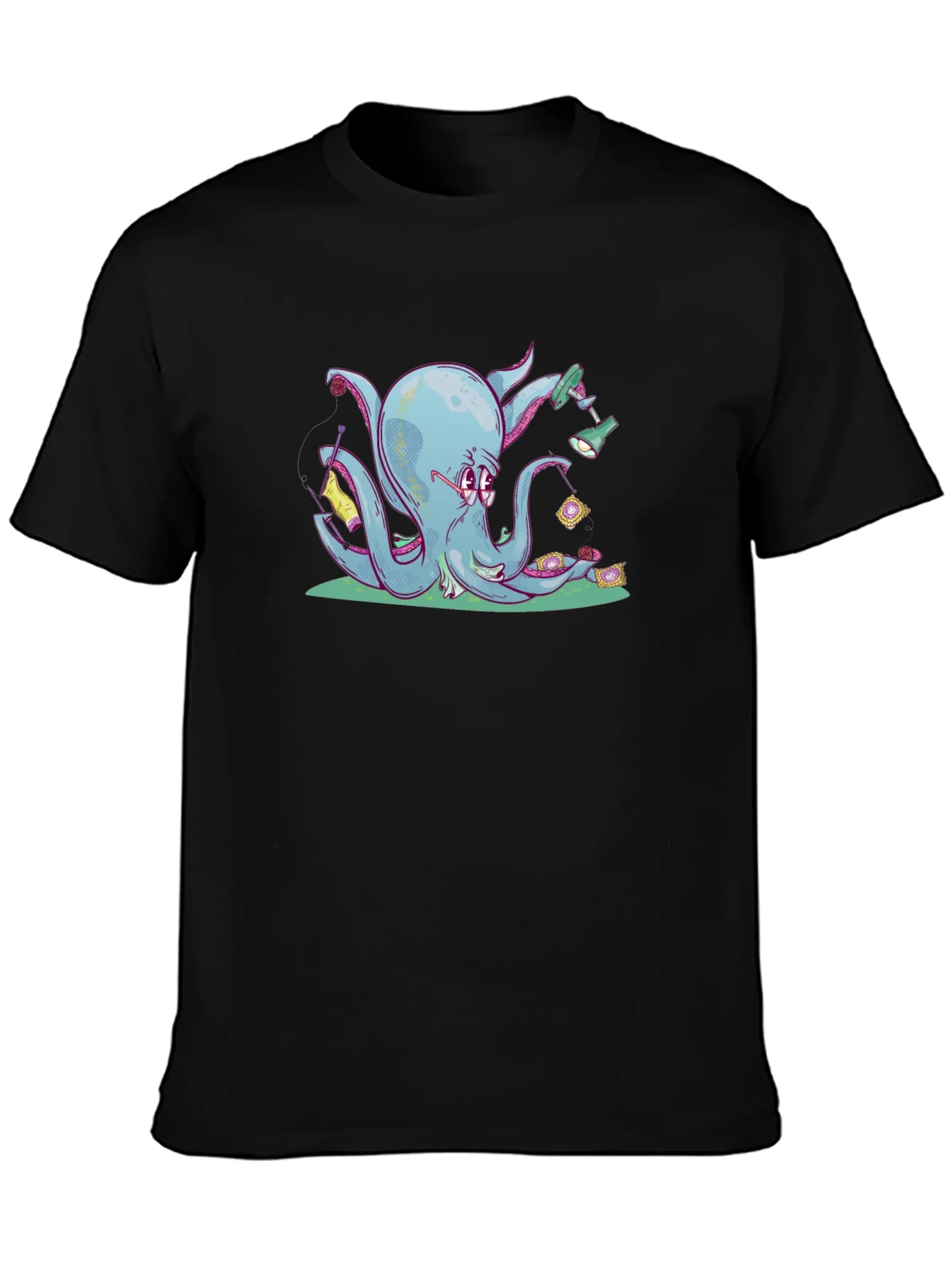 Rebbecca Knitting Octopus Graphic Tee