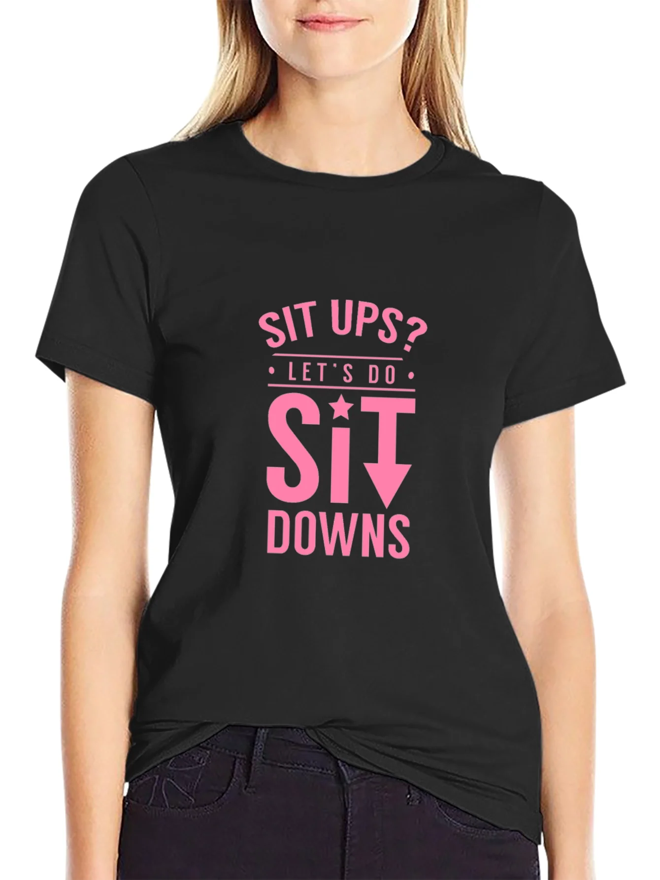 Rebbecca Funny Workout Shirt - Sit Downs T-Shirt