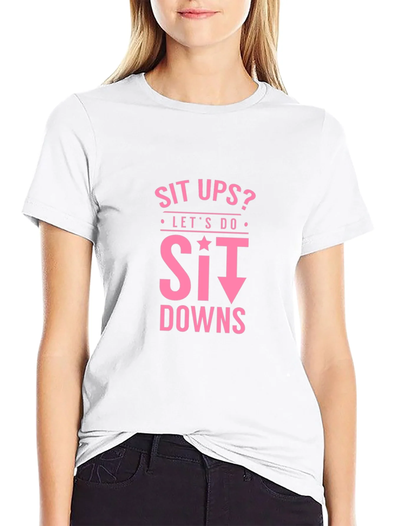 Rebbecca Funny Workout Shirt - Sit Downs T-Shirt