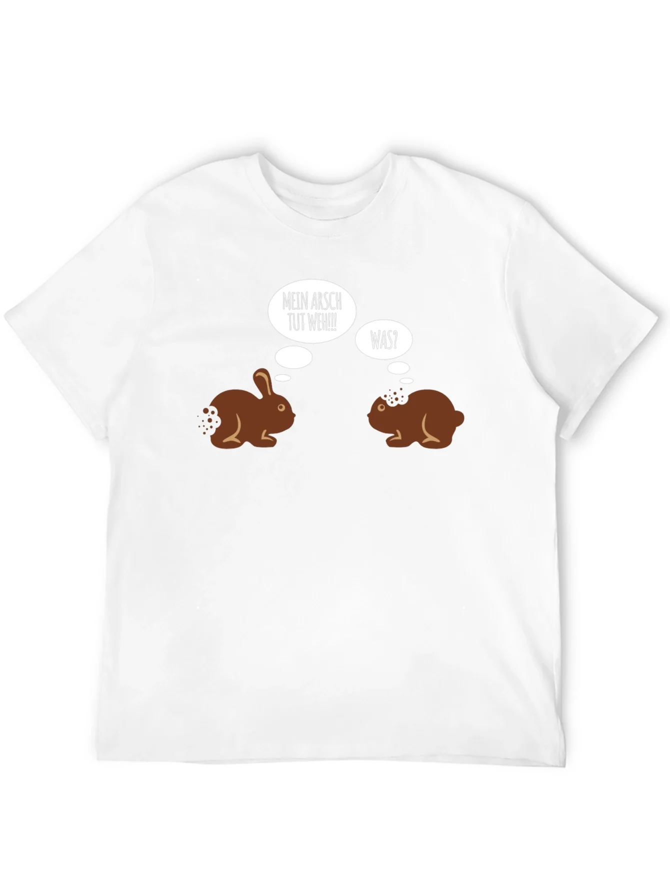 Camiseta Negra Humor Conejos de Chocolate