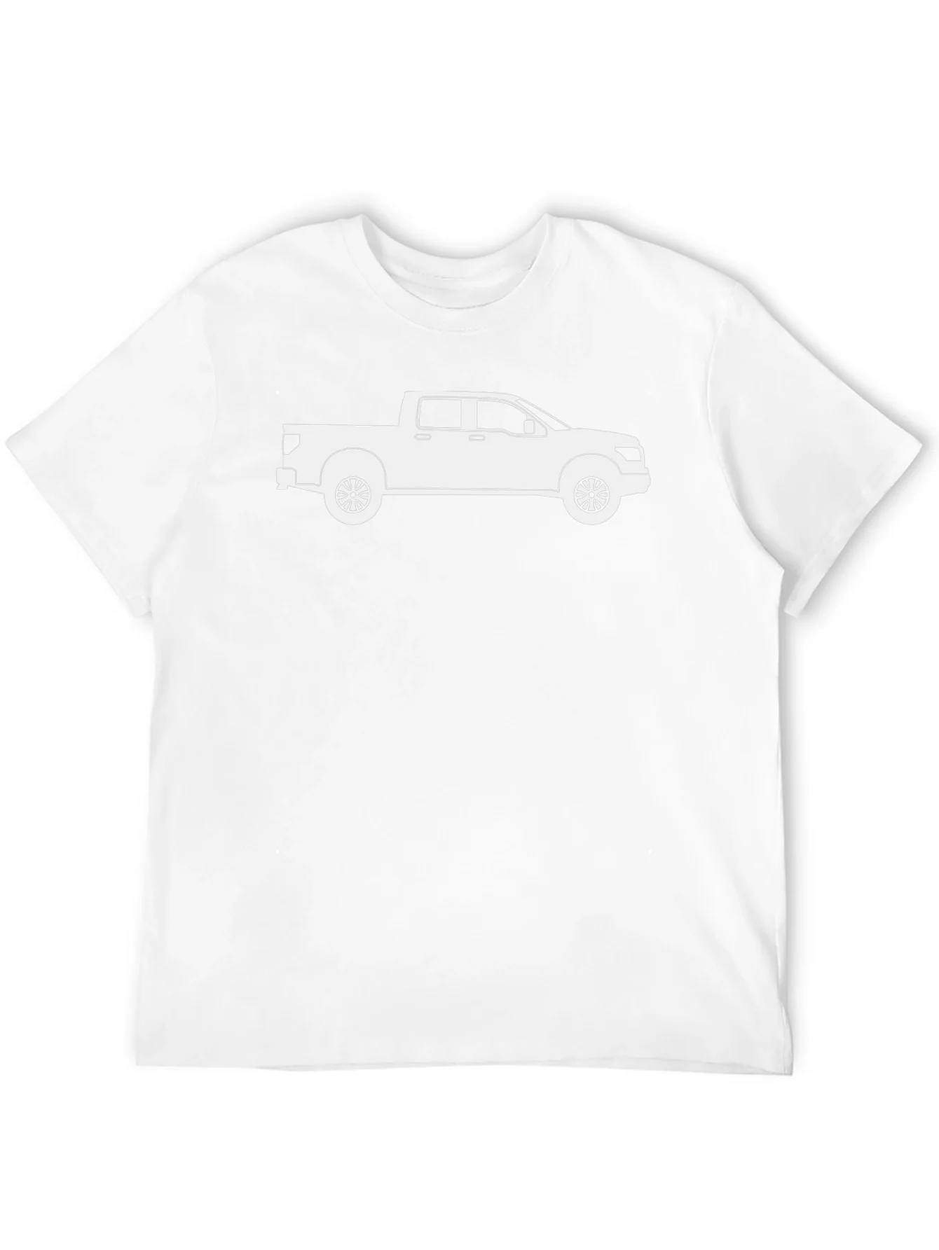 Camiseta Negra con Dise?o de Camioneta Pickup