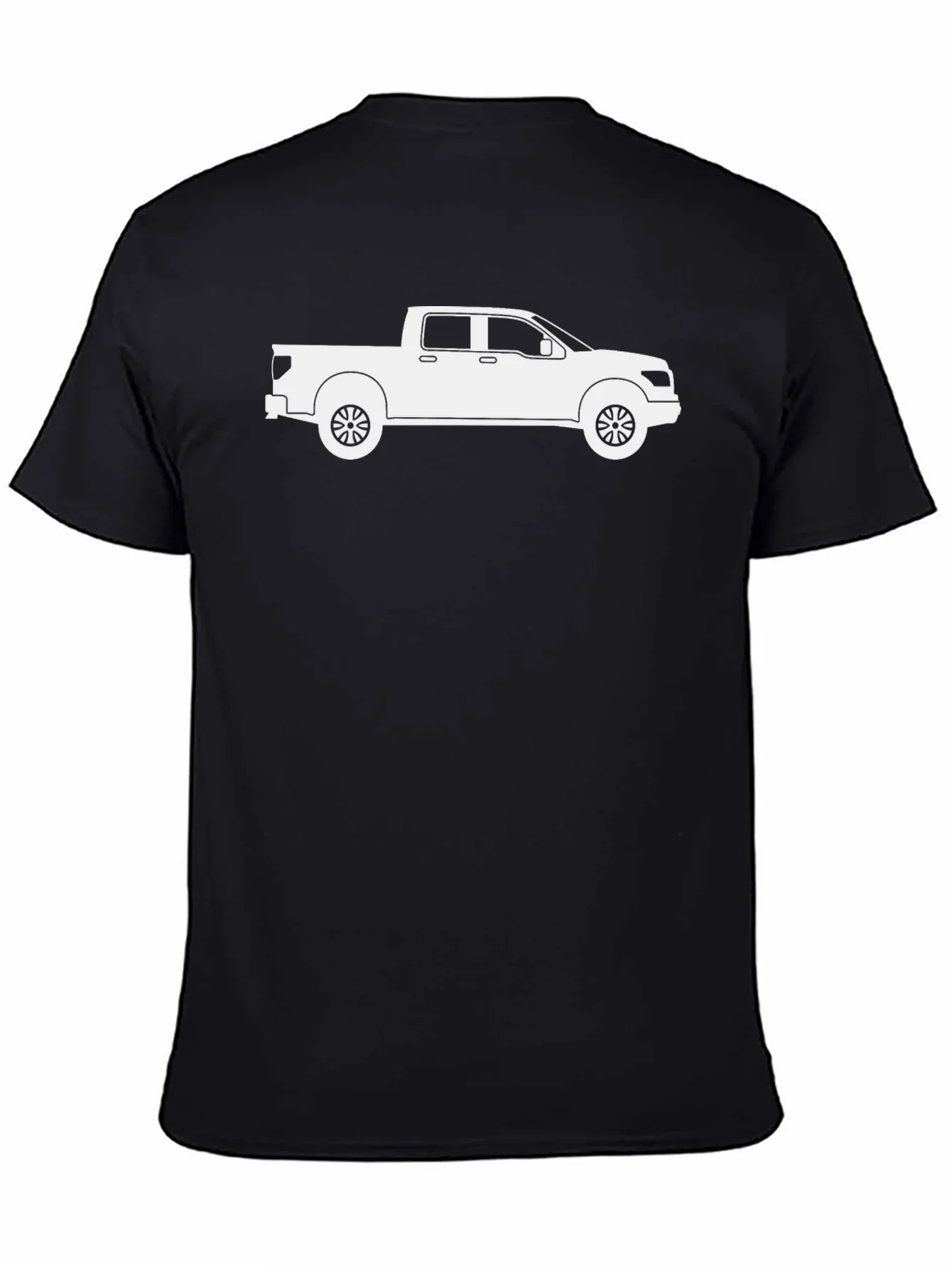 Camiseta Negra con Dise?o de Camioneta Pickup