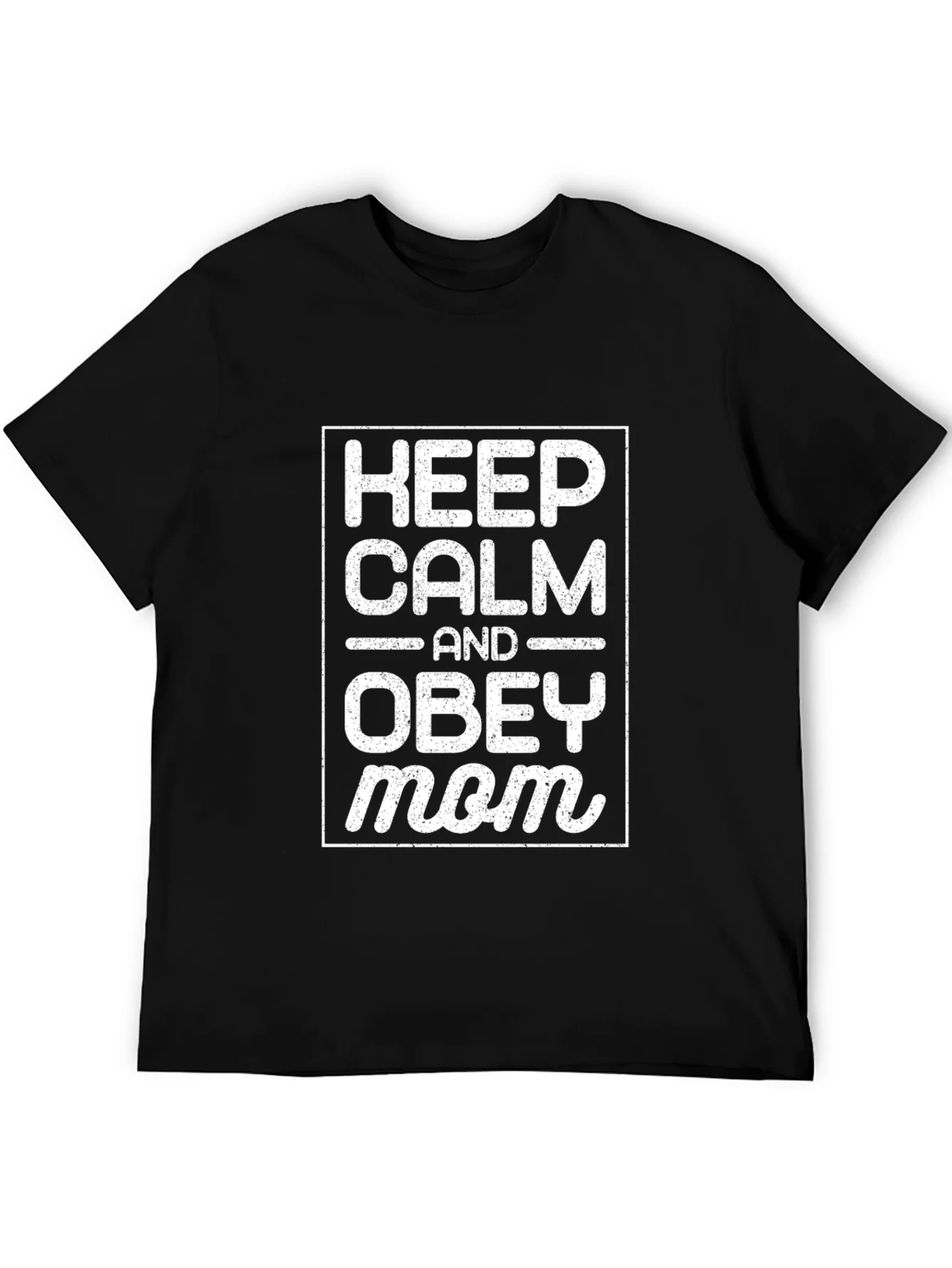Camiseta Negra Keep Calm and Obey Mom