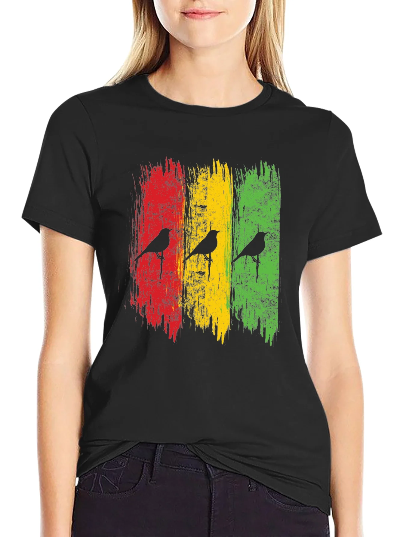 Camiseta Hombre Dise?o Rastafari Aves