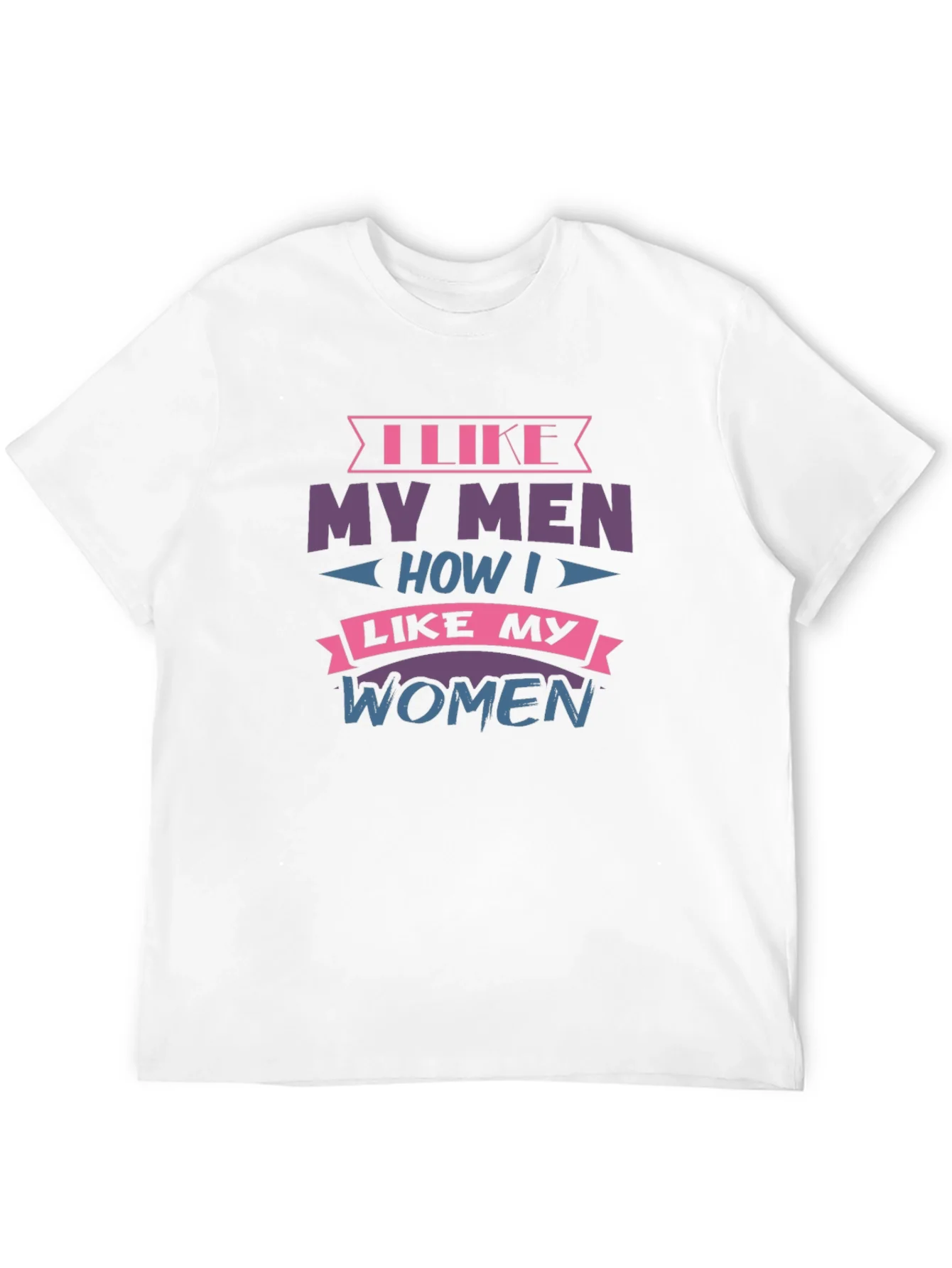 Camiseta Negra con Dise?o I Like My Men