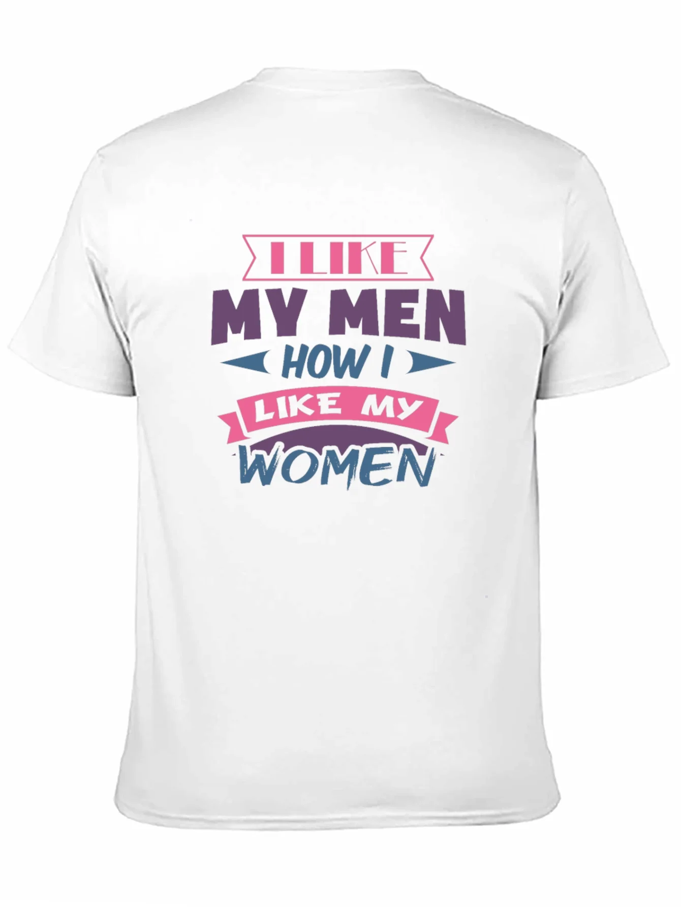 Camiseta Negra con Dise?o I Like My Men