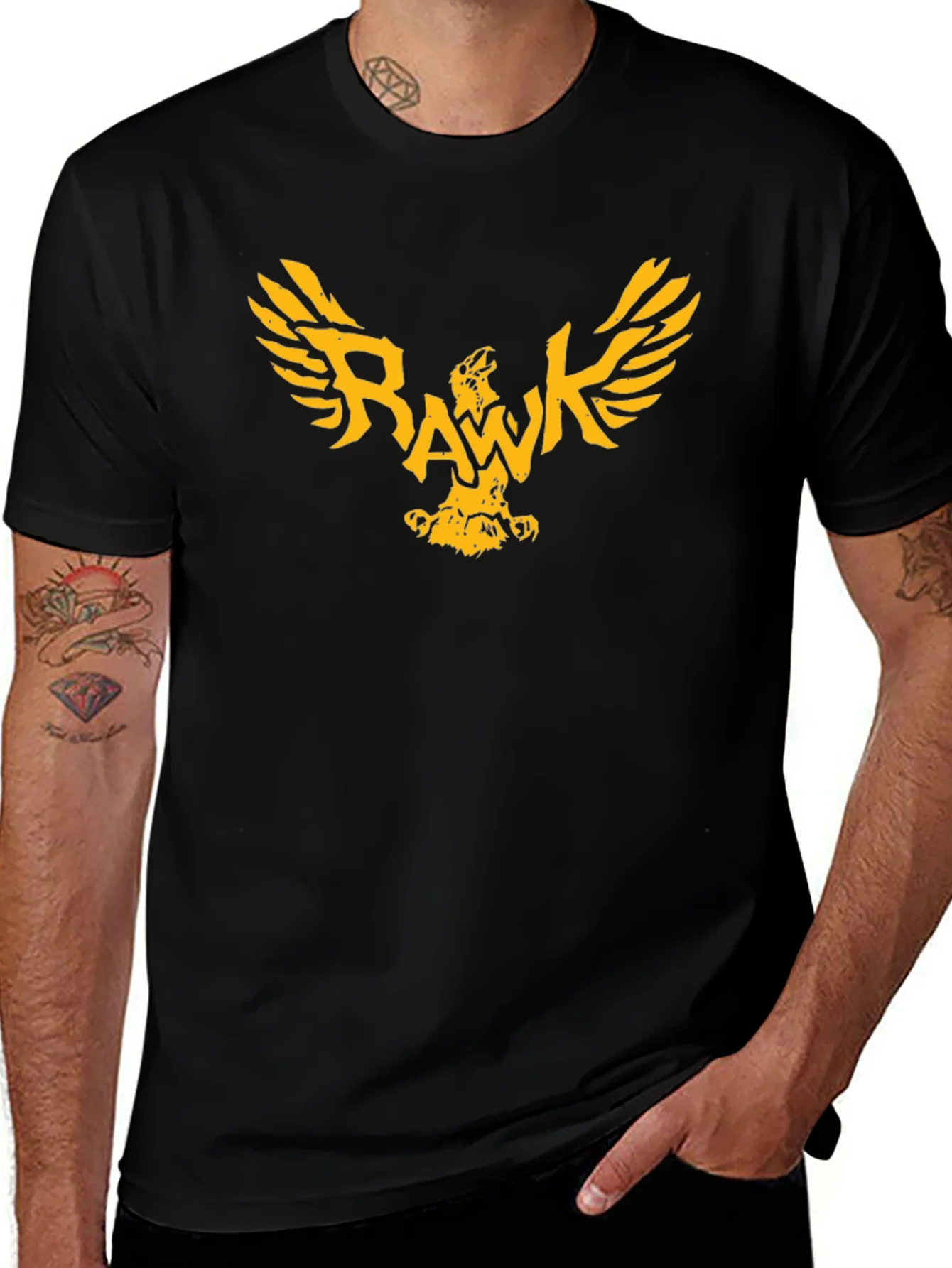 Rebbecca RAAWK Eagle Graphic Black T-Shirt