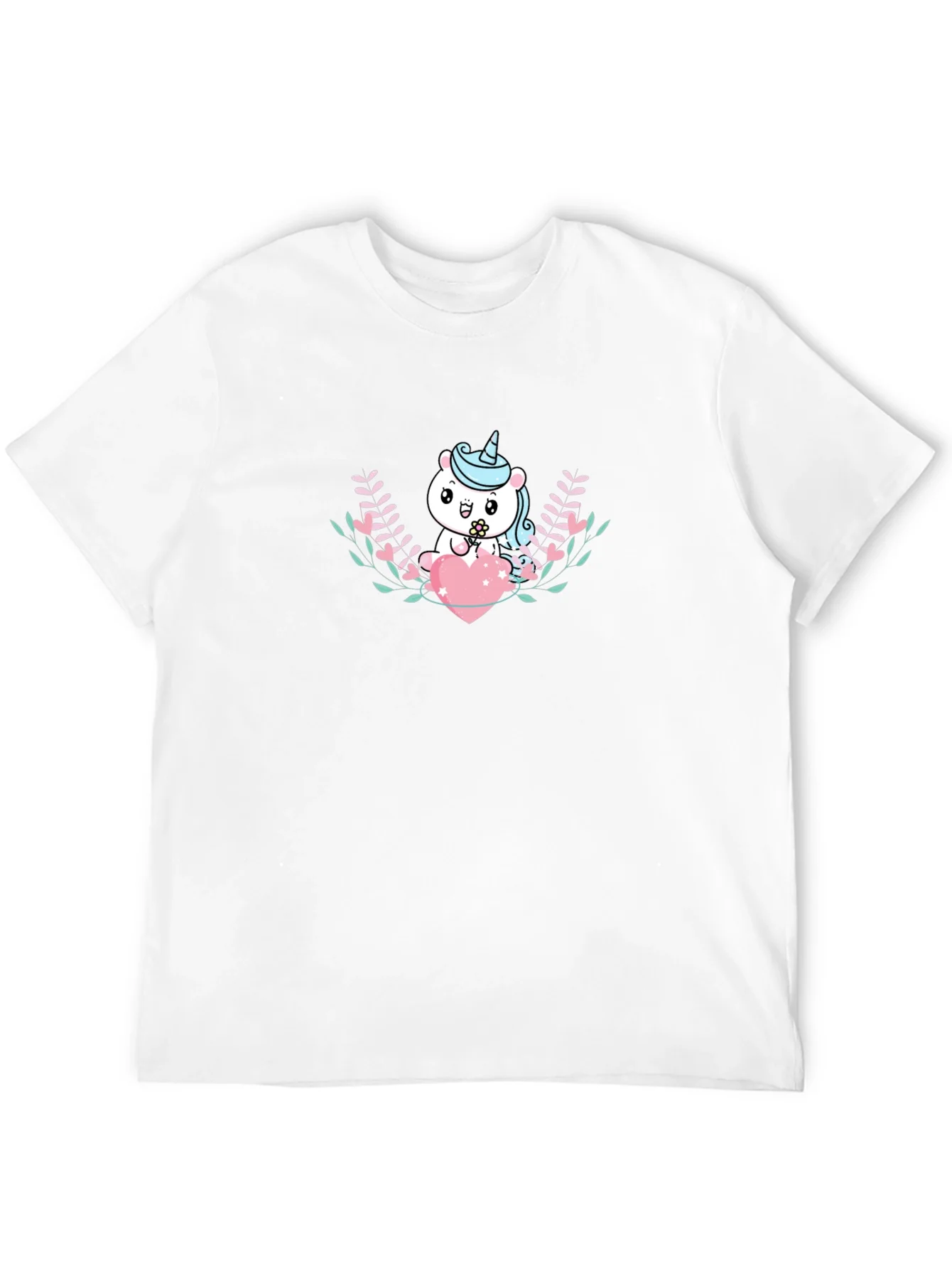 Rebbecca Cute Unicorn Heart Graphic T-Shirt