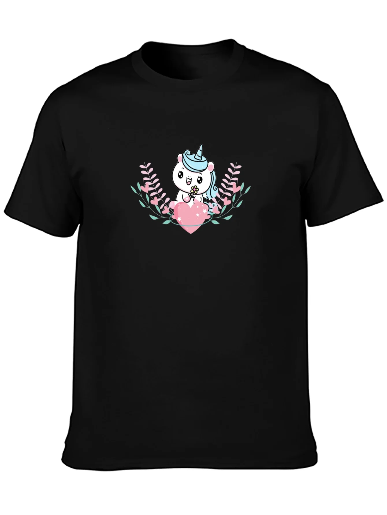 Rebbecca Cute Unicorn Heart Graphic T-Shirt
