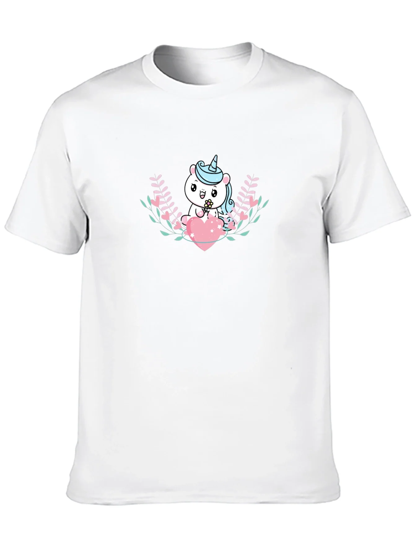 Rebbecca Cute Unicorn Heart Graphic T-Shirt