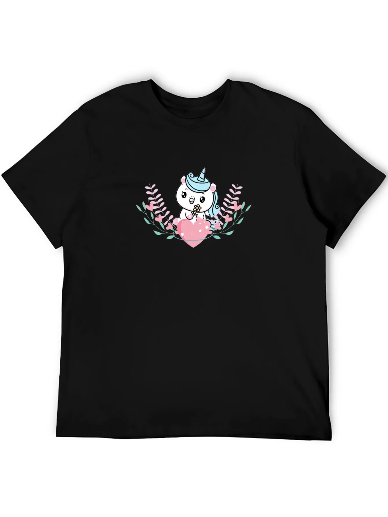 Rebbecca Cute Unicorn Heart Graphic T-Shirt