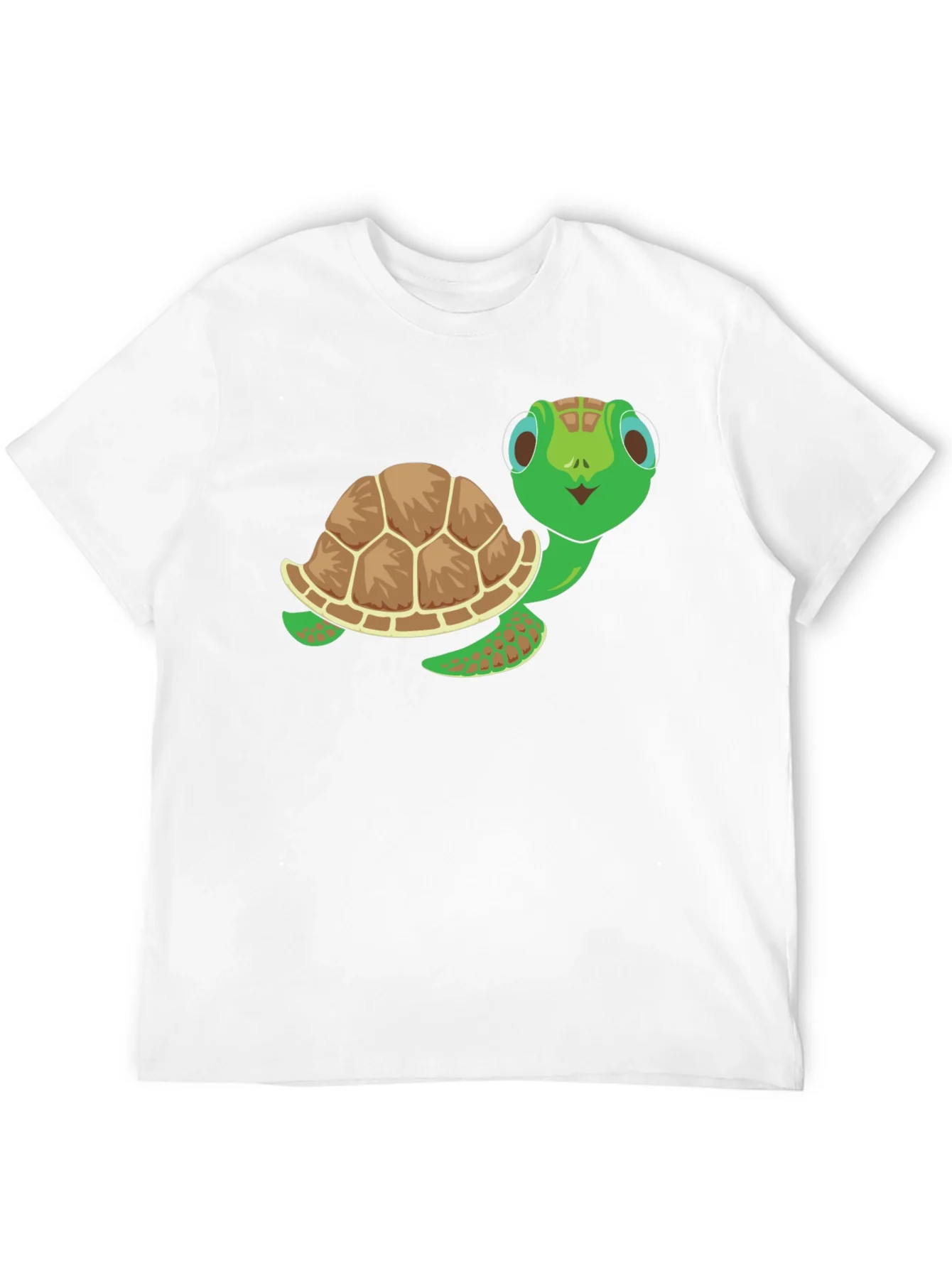 Camiseta Negra con Dise?o de Tortuga Amigable
