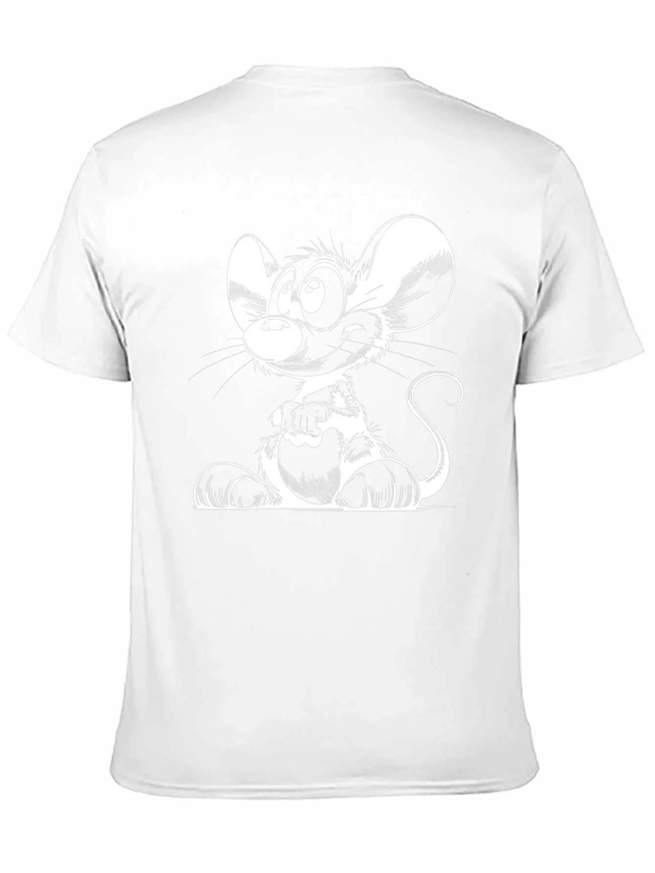 Rebbecca Cartoon Mouse Graphic Black T-Shirt