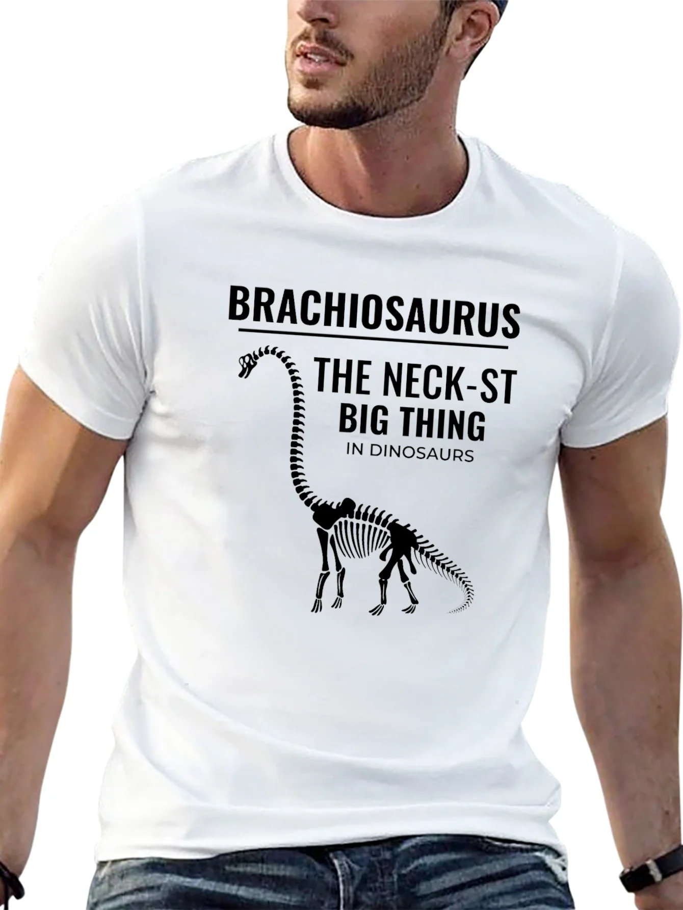 Camiseta Negra Brachiosaurus The Neck-st Big Thing