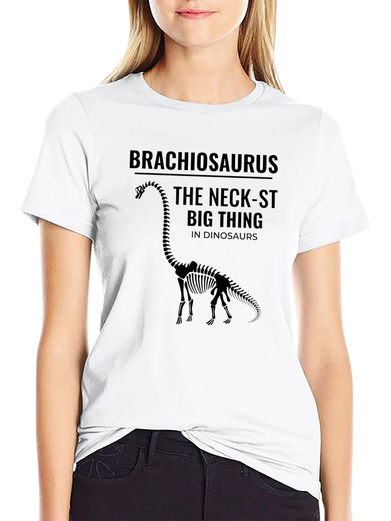 Camiseta Negra Brachiosaurus The Neck-st Big Thing