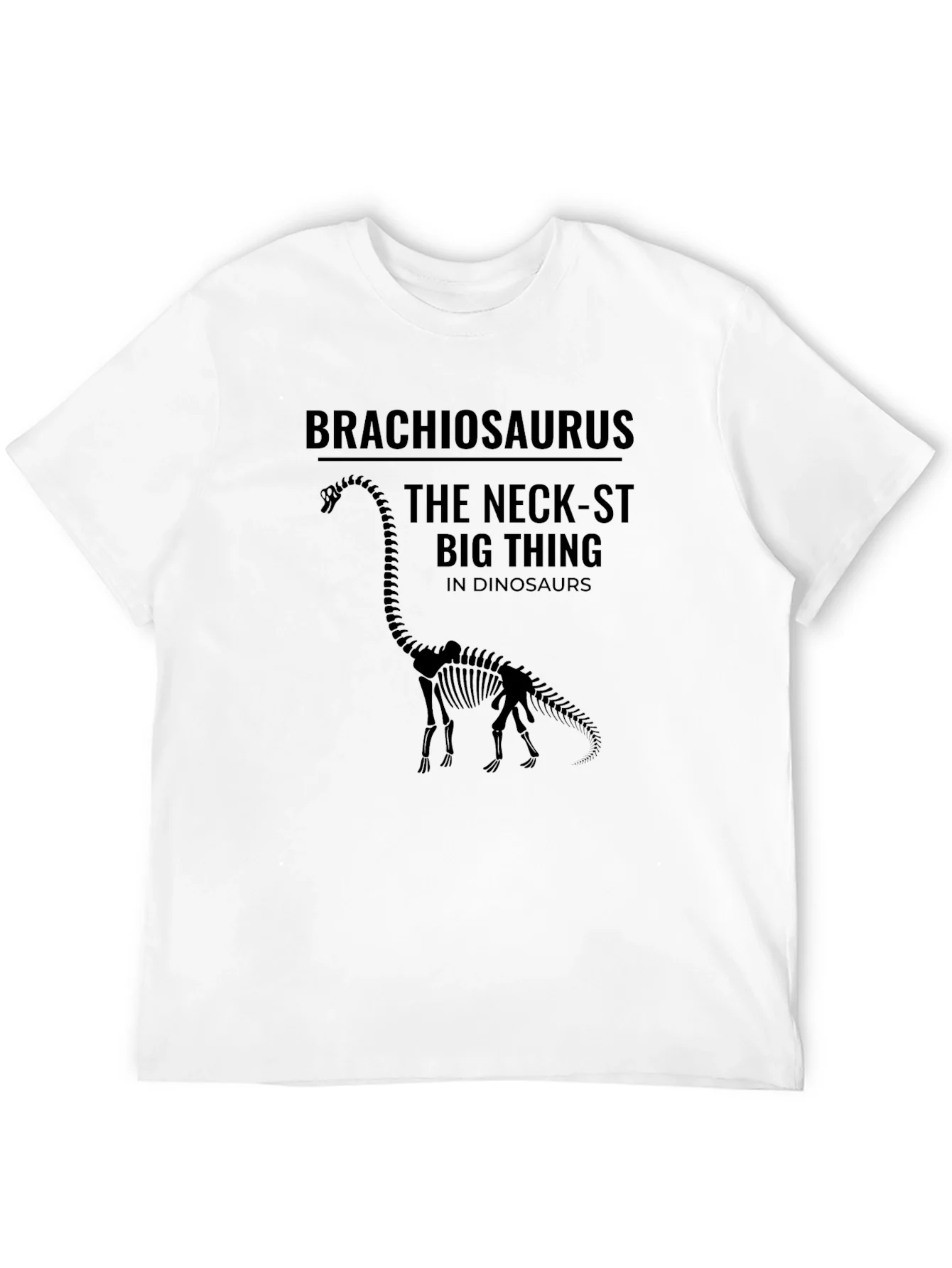 Camiseta Negra Brachiosaurus The Neck-st Big Thing