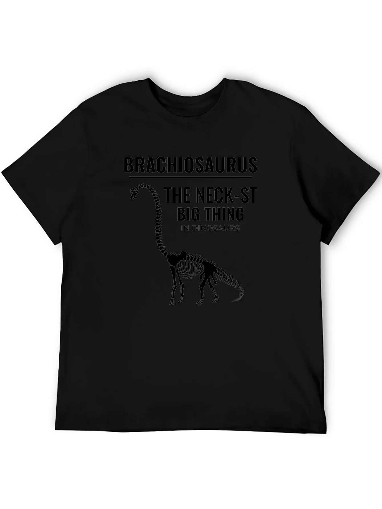 Camiseta Negra Brachiosaurus The Neck-st Big Thing